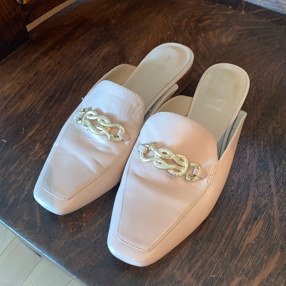 Aldo Leather Slip-On Mules/Shoes - Picture 3 of 7